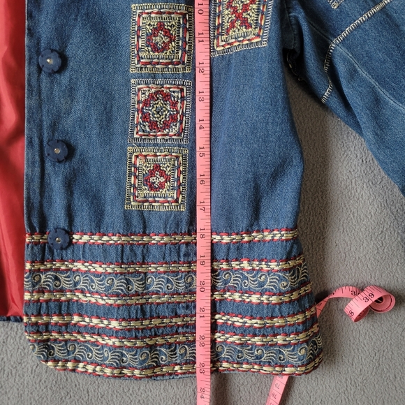 coldwater creek vintage embroidered jacket - Picture 8 of 11